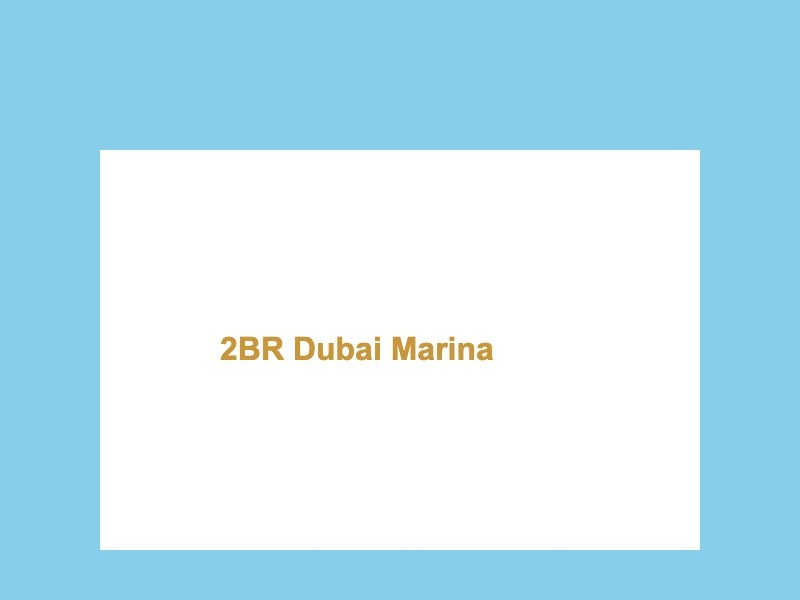 2BR in Dubai Marina photo 1